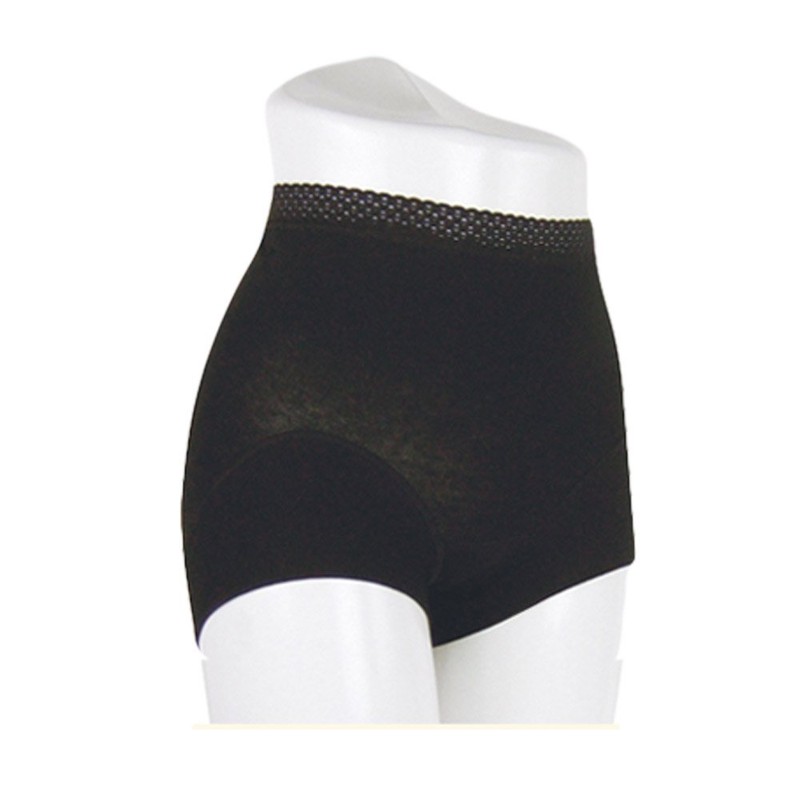 [Toratani] Toratani 420 Medium Length Lace Box Shorts, Black