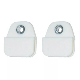 chrome4urauto FOR LAND ROVER DEFENDER DOOR WINDOW GLASS HOLDER CHANNEL SASH CLIPS 2x NEW