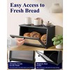 Kitsure Bread Box - Wooden Bread Box for Kitchen Countertop,