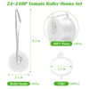 24+240P Tomato Roller Hooks with 50FT Twines and Tomato Trellis
