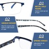 FONHCOO Reading Glasses for Women Men, Blue Light Blocking Reading