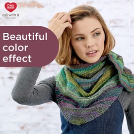 Red Heart Roll with It Melange Show Time Yarn - 3 Pack of 150g/5.3oz - Acrylic - 4 Medium (Worsted) - 389 Yards - Knitting/Crochet