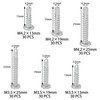180 Pieces Stainless Steel Self Tapping Screws for Metal (Round