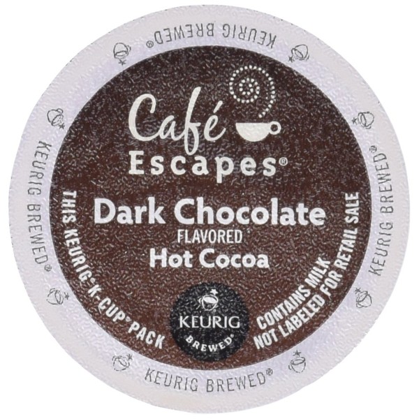 Cafe Escapes Dark Chocolate Hot Cocoa 48 K Cups