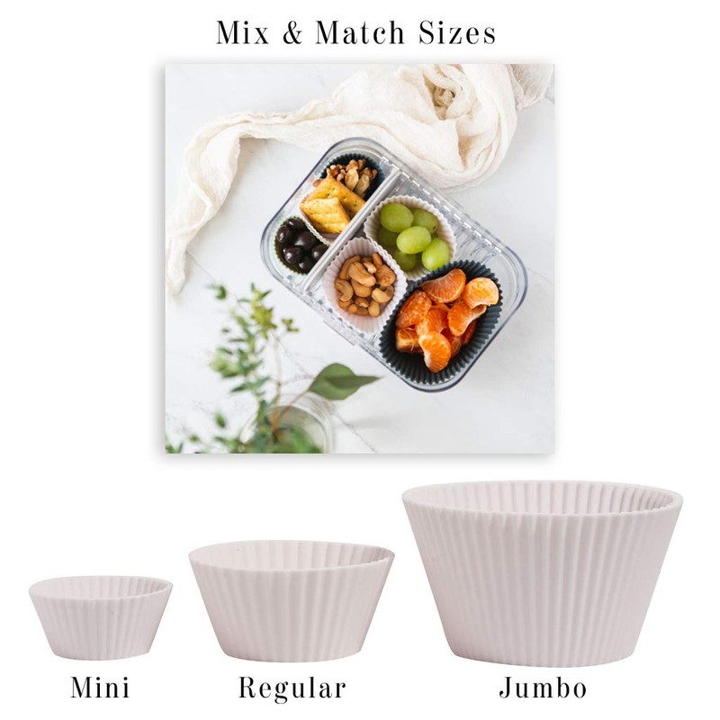 The Silicone Kitchen Reusable Silicone Baking Cups - Pack of
