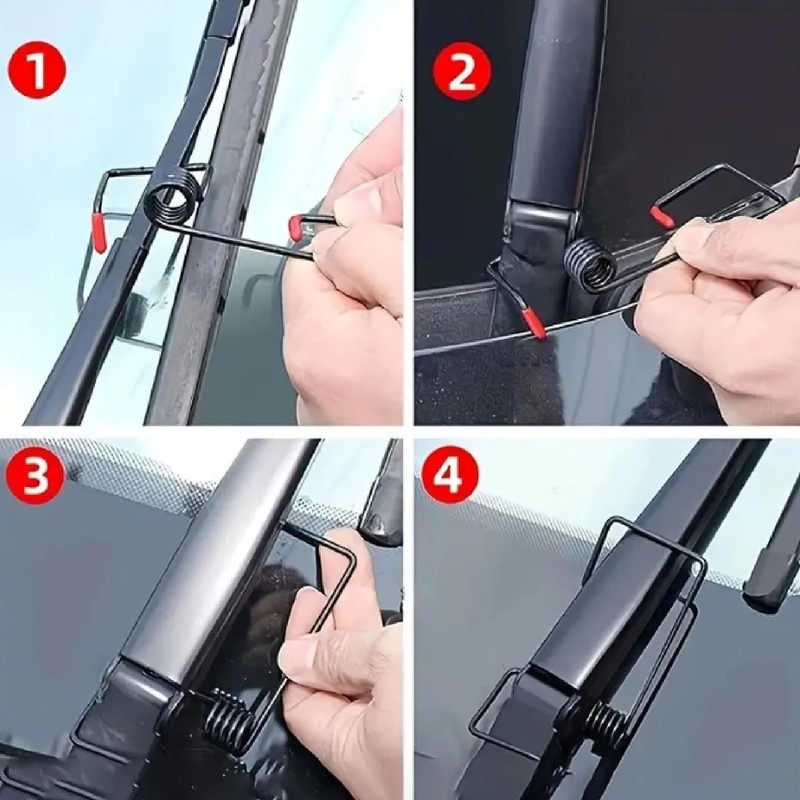 2Pcs Windshield Wiper Arm Pressure Spring Booster, Wiper Arm Pressure