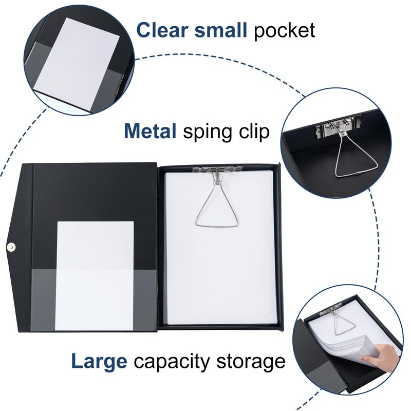 POERMA Storage File Boxes A4, 6 Pack Foldable File Box