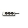 EHMANN 0600x00032033 Aluminium Power Strip Universal 3-Way 3 m Cable