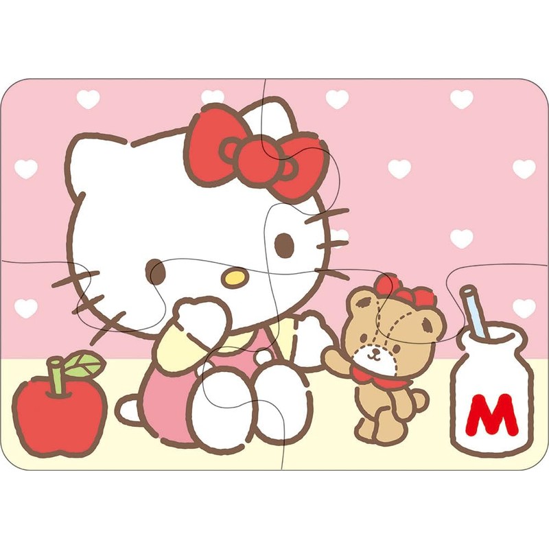 Beverly S5-004 Educational Puzzle, Sanrio Characters First Puzzle, 5 Pieces