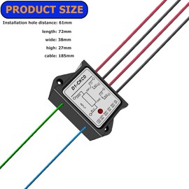 URANT 1NO 1NC 8 Ampere Power Relay Module,12V AC/DC Power Relay Control Voltage -D1