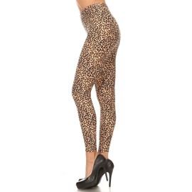 Women's Regular Small Cheetah Animal Skin Pattern Printed Leggings