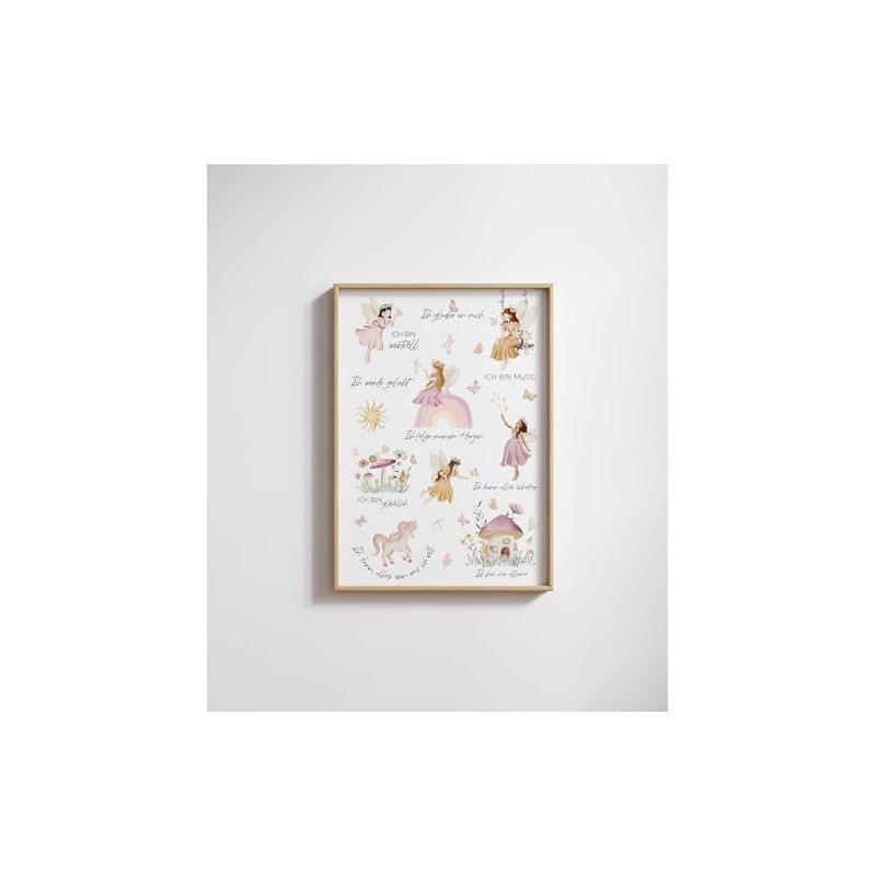 Affirmationsposter A4 | Affirmationen f√ºr Kinder | Bilder Kinderzimmer Deko
