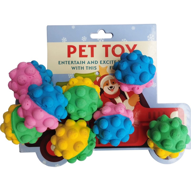 GINFH Cat Foam Ball Cat Sponge Ball Toy Cat Soccer