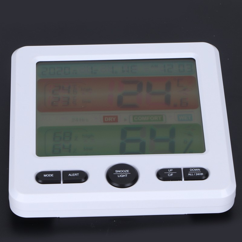 Digital Color Screen Temperature and Humidity Meter Indoor Thermometer Hygrometer
