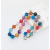 Treasurebay Stunning 14mm Gemstone Necklace Women's Necklace (Multi-colour agate)