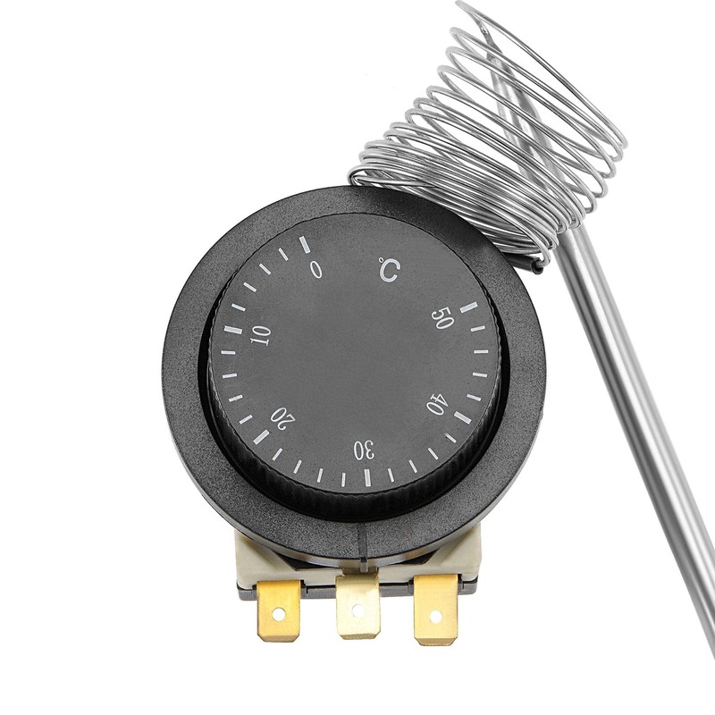 sourcing map 1NO 1NC 250/380V 16(2) A 0-50C Temperature Control