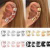 32 Pcs Hair Braids Dreadlock Non-Piercing Ear Clip Beard Beads