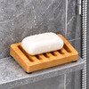 Bamboo Soap Dish for Bathroom & Shower – Self-Draining Design
