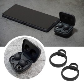 5 pares de almohadillas para orejas de silicona compatibles con auriculares Sony LinkBuds WF-L900, ganchos para los oídos, tapa antideslizante, accesorios XS, S, M, L, XL, 5 tamaños, color negro