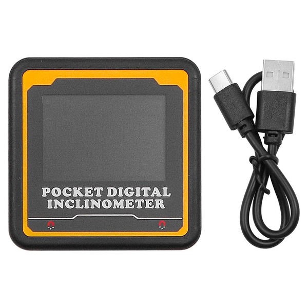 Tiardey Mini Magnetic Digital Angle Finder 4x90°Screen Backlight Rechargeable Protractor