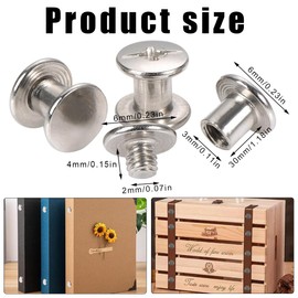 EIHI Inline Skate Screws, Pack of 10 M2 x Φ3 x 30 Durable Stainless Steel 304 Skating Screws Inline Skate Wheel Bolts Fittings Skates Wheel Axles Hardware