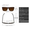 Global Glasses Men's Square Sunglasses Polarised UV Protection CAT 3
