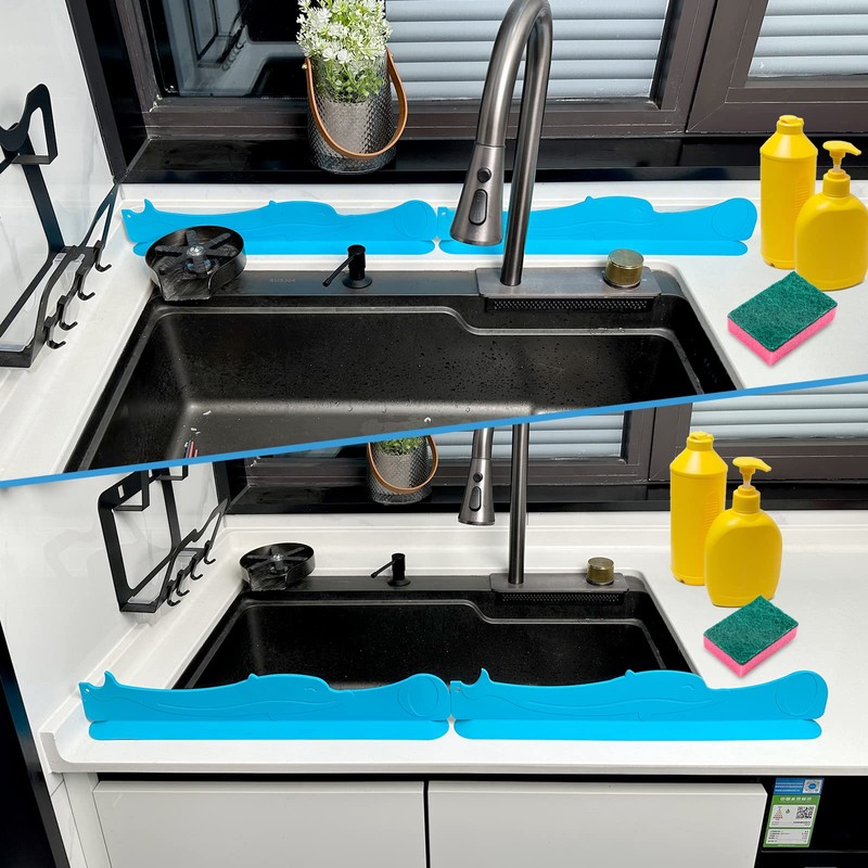 MAG HOME Silicone Sink Splash Guard 34.5"- Water Splash Protector