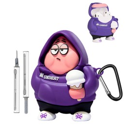 for AirPods 4 (4th Generation) Case Cover,Cute Cartoon 3D Funny Anime Starfish Protective Silicone Skin Cover for AirPods 4,with Keychain & Cleaner Kit