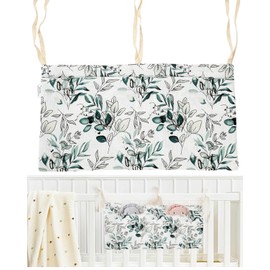 KGDUYC 1 x Baby Bed Organiser, Baby Nursery Organiser, Nursery Hanging Bed Organiser, Bed Bag, Toy Bag, Organiser, Side Bed, Baby, Hanging on Crib or Changing Table