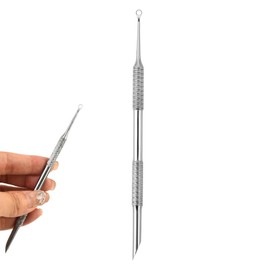 2-in-1 Manicure Cuticle Pusher Tool Pusher Cuticle Sticks Nail Cuticle Pusher Stainless Steel Lifts and Removes Cuticles Pusher Tool for Manicure Pedicure