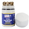 Drill America 15 Piece Cobalt Drill Bit Set with Gold