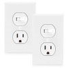 Maxxima Combination Toggle Light Switch and Outlet - Single Pole