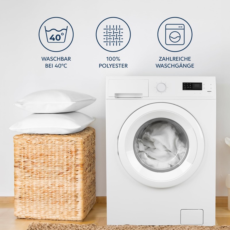 Dreamzie Pillowcase, 40 x 80 cm, Anthracite, Set of 2,