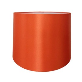 12" Faux Silk Orange Lampshade