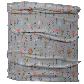 Karma Wildflowers Headband for Women - Medium - Fabric Headband and Stretchy Hair Scarf - Light Blue