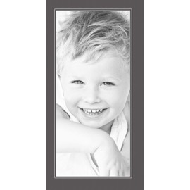 12x27 Cinder / Charcoal Custom Mat for Picture Frame with 8x23 opening size (Mat Only, Frame NOT Included)