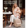 momcozy Diaper Bag Backpack for Travel & Work -Waterproof and