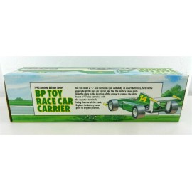 BP 1993 LIMITED EDITION BP TOY RACE CAR CARRIER W/FORMULA 1 CAR NIB Working Lights!