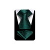 Hisdern TP-01S Men’s Paisley Pattern Necktie and Square Set, Business,