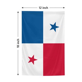 Panama Flags 12 x 18 Inches Double Sided Polyester Garden Flags Vivid Color for Indoor and Outdoor Yard Garden Street Decorations