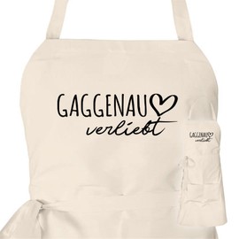 huuraa Apron Gaggenau in Love Gift Apron Cooking Apron Cotton Gaggenau Gift Idea, natural, One size fits all