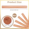 OLYCRAFT 8pcs Wood Rolling Pins 25.5cm Clay Rolling Pins 27.5mm