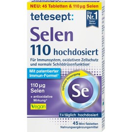 tetesept 테테셉트 셀레늄 100 고용량 미니 정제 40개입 7.52g tetesept Selenium 100 High-Dose Mini Tablets 40 Count 7.52g
