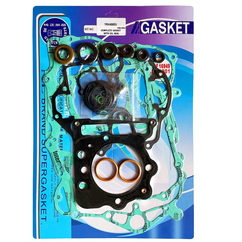 Allbulk Full Engine Rebuild Gasket Kit, Compatible with TRX400EX 1999–2004,
