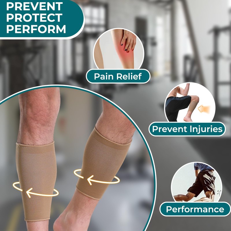 Neotech Care Calf Support Sleeve - Elastic & Breathable Knitted