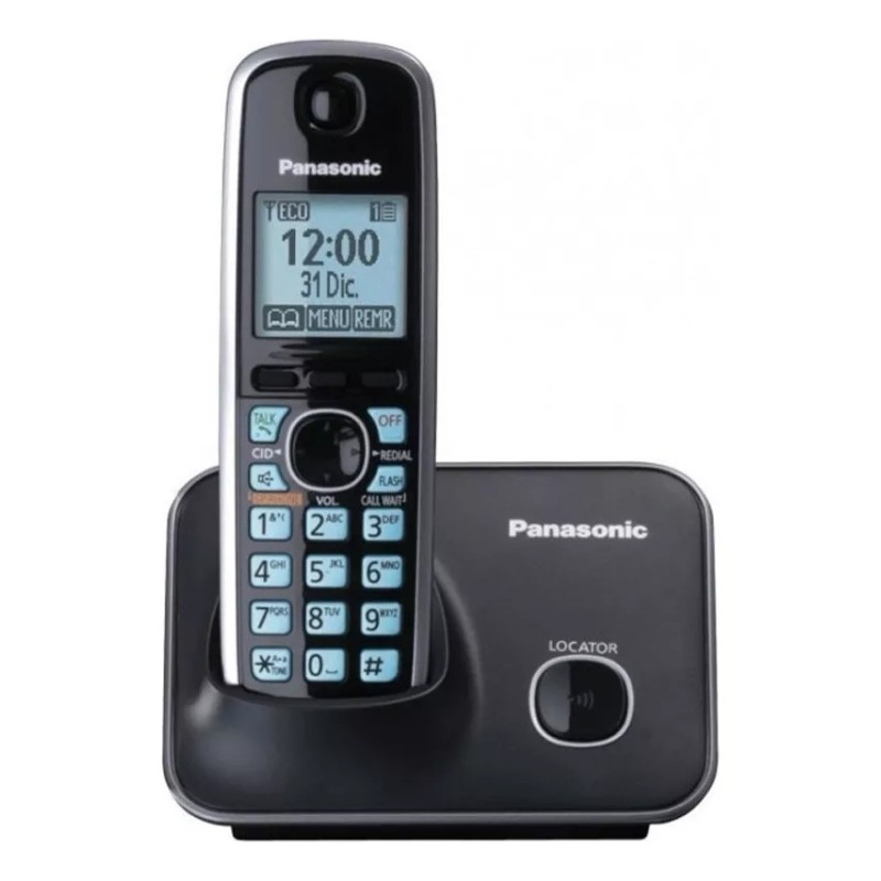 Panasonic Teléfono Panasonic KX-TG4111 inalámbrico - color negro