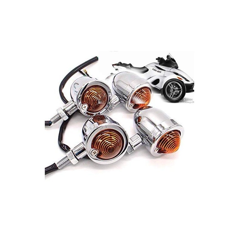 Karun Steed Monkey Bullet Turn Signals Set of 4 Billet