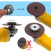 2Pcs Angle Grinder Flange Nut Self Locking M14 50mm Alloy