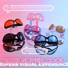 FEISEDY Oversized Trendy Sunglasses Classic Oval Wrap Around Stylish Big