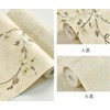 Q QIHANG Country Retro Pastoral Non-Woven Wallpaper, (A Light Yellow)